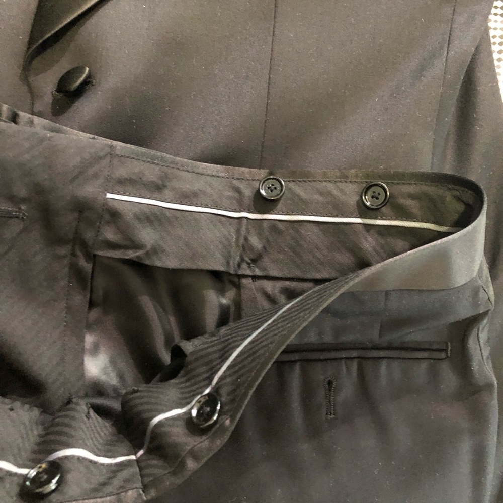 (3B) Men’s Black Tuxedo Pants 34W - Picture 7 of 7